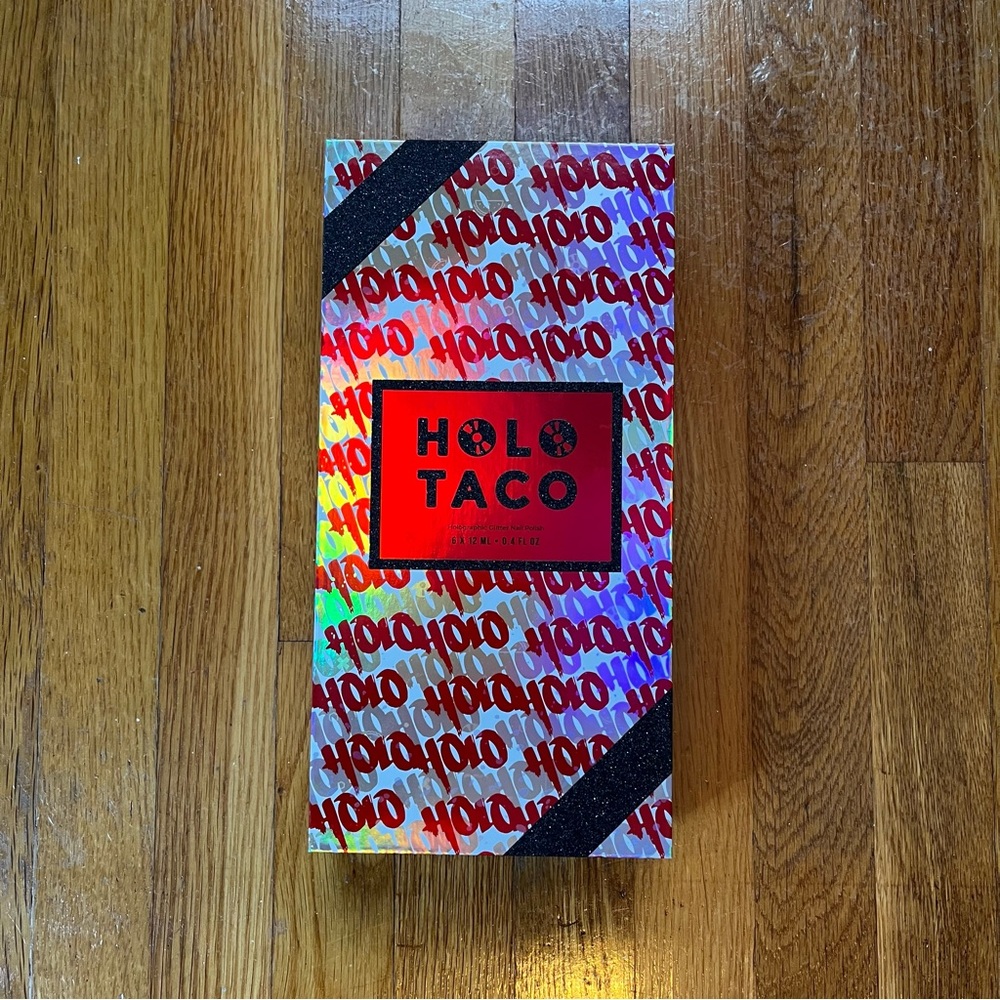 Holo taco Cristmas glitters empty box